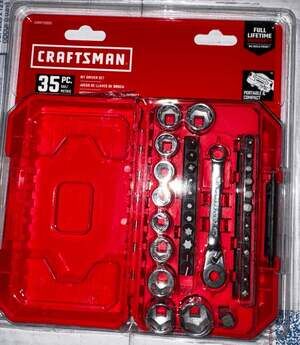 CRAFTSMAN CMMT12005 35-Piece 1/4-in Drive SAE/Metric Bit Driver Set